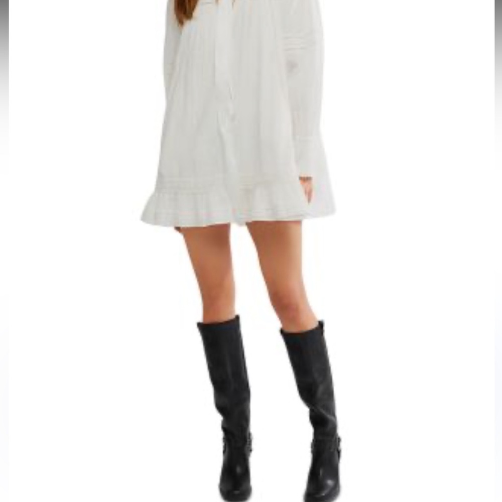Anthropologie dRa Los Angeles White Eyelet Ruffle Dress